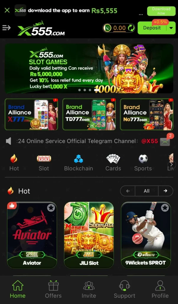 Download X555 Game App and Earn Real Money in Pakistan.