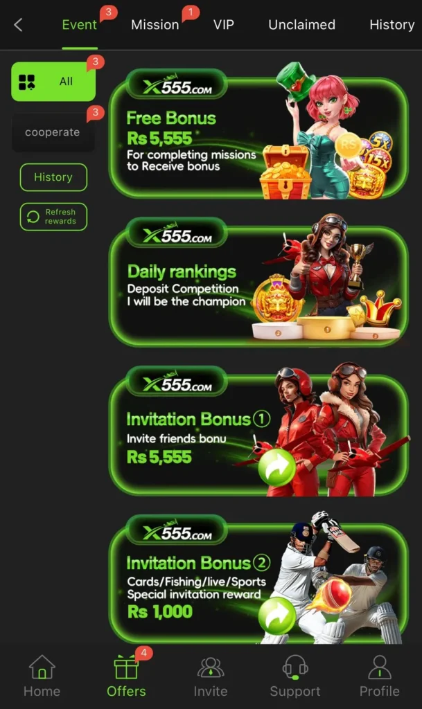 Download X555 Game App and Earn Real Money in Pakistan