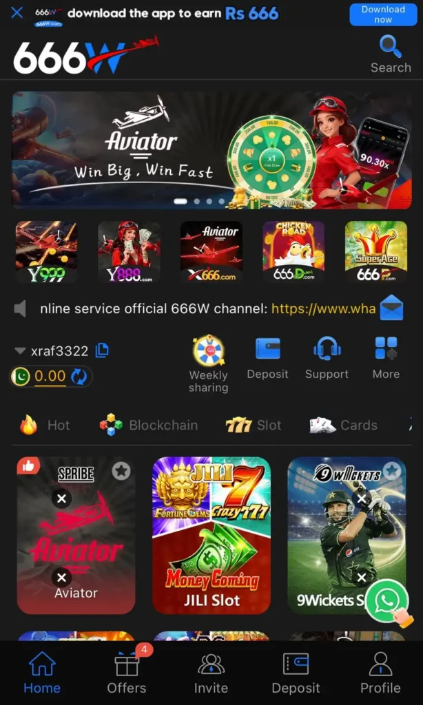 666w game download free for android