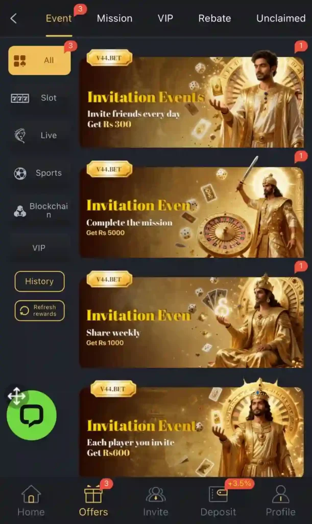 V44 Bet game download free for android in Pakistan