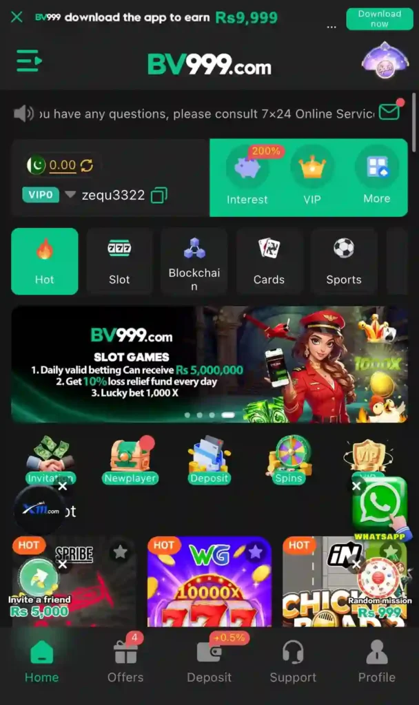 BV999 Game Download free for Android in Pakistan